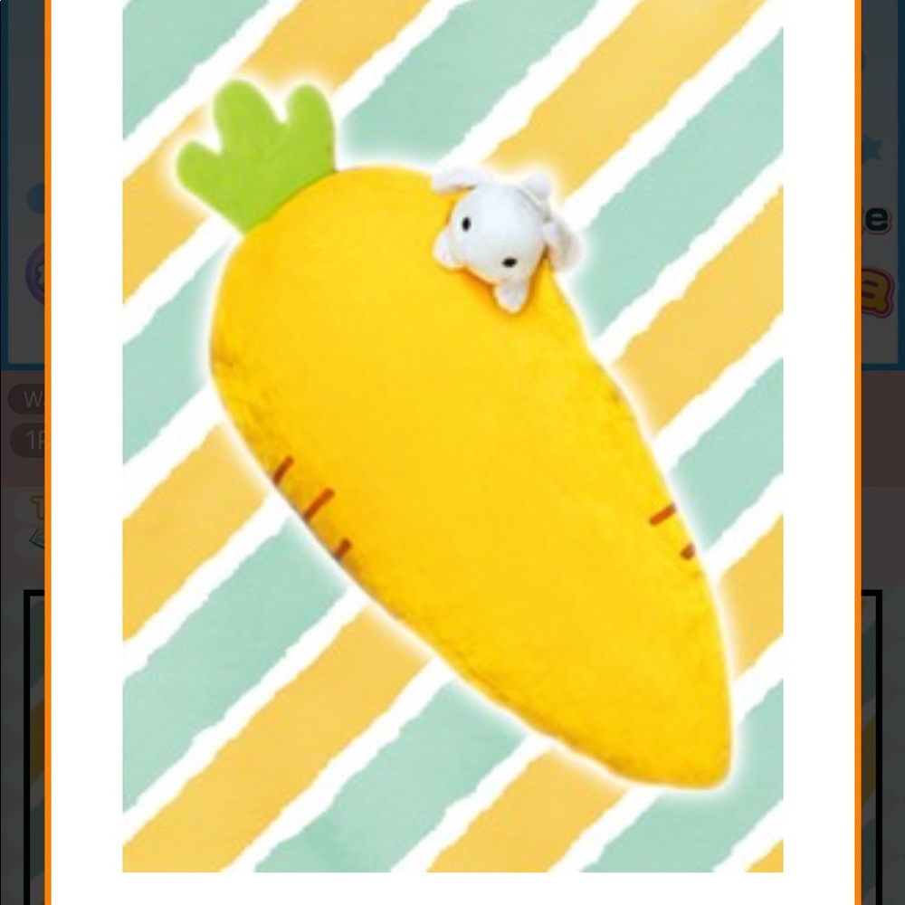 Pote usa squishy soft carrot cushion from toreba